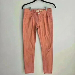Indigo Rein Women's Orange Skinny Jeans Mid Rise Size 3